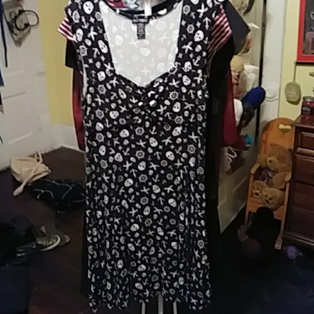 Pirate dress with cap sleeves